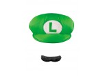 Kit sombrero-bigote Luigi para adulto