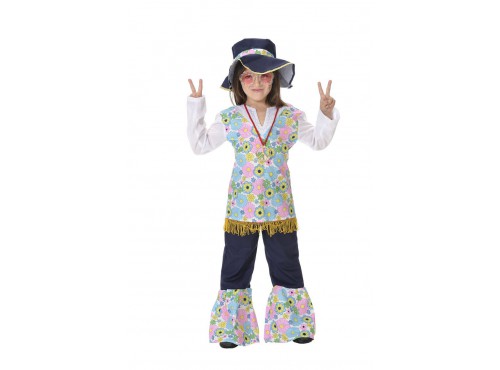 Disfraz de hippie para niña