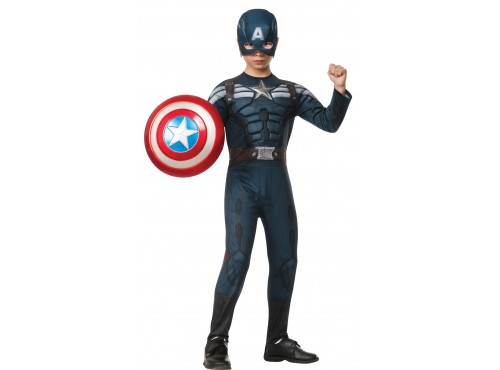 Disfraz de Capitán América Soldado de Invierno traje sigiloso para niño