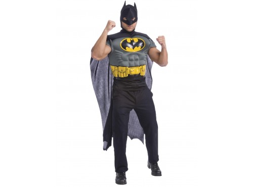 Kit disfraz Batman musculoso para hombre