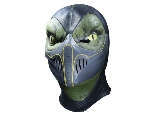 Máscara de Reptile Mortal Kombat deluxe de látex para adulto