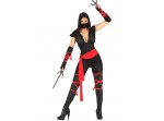 Disfraz de ninja negro para mujer