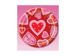 Set de 8 platos de corazones San Valentín
