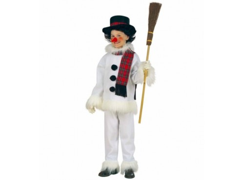 Disfraz de muñeco de nieve navideño para niño
