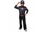 Kit disfraz Capitán América Soldado de Invierno retro y musculoso para niño