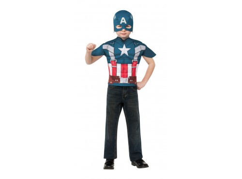 Kit disfraz de Capitán América retro para niño