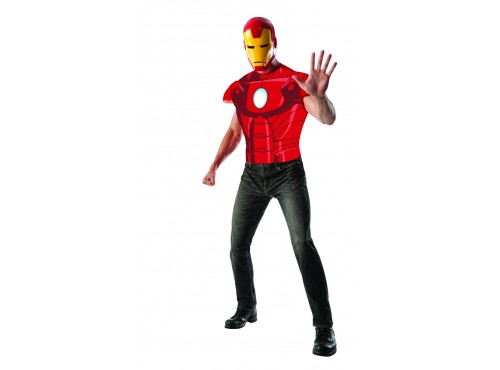 Kit disfraz de Iron Man musculoso para adulto