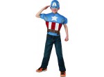 Kit disfraz de Capitán América musculoso para nño.