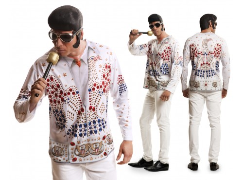 Camiseta Elvis Rey del rock n&#039; roll para hombre