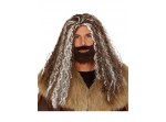 Kit de peluca y barba de hombre de las cavernas para hombre