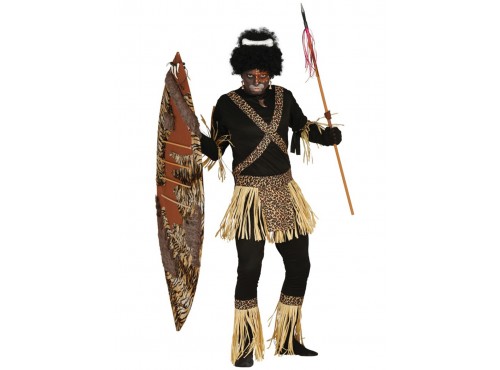 Disfraz de zulú para hombre