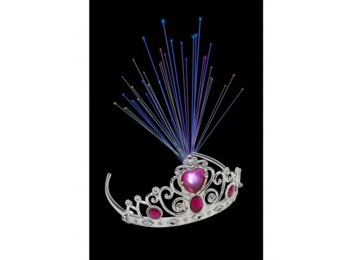 Diadema de princesa de fibra óptica