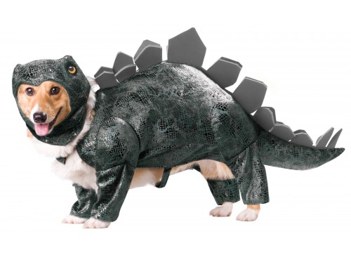 Disfraz de dinosaurio estegosaurio para perro
