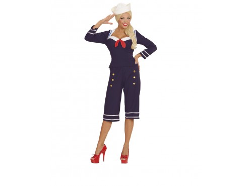 Disfraz de marinera de los años 50&#039;s para mujer