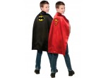 Capa de Batman y Superman reversible para niño