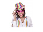 Sombrero multicolor con lentejuelas