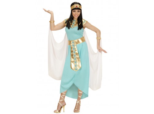 Disfraz de reina egipcia azul para mujer talla grande
