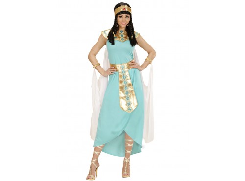 Disfraz de reina egipcia azul para mujer