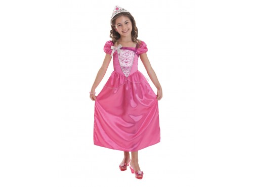 Disfraz de Barbie rosa para niña