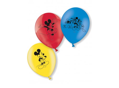 Set de 10 globos de Mickey Mouse