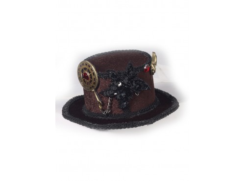 Mini sombrero Steampunk para mujer