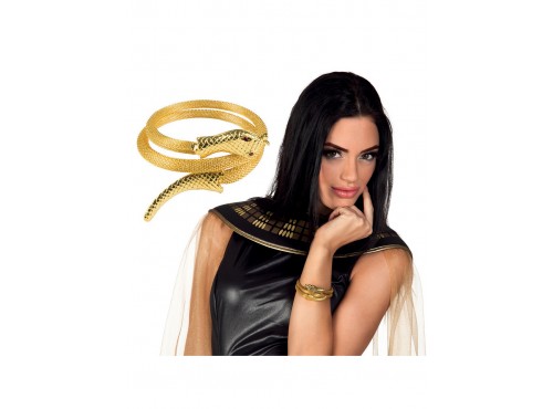Pulsera de serpiente dorada para mujer