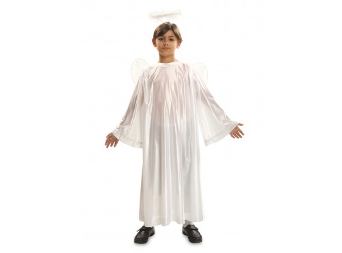 Disfraz de ángel navideño blanco infantil