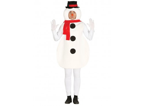 Disfraz de muñeco de nieve divertido para hombre