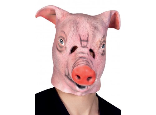 Máscara de cerdo de granja para adulto