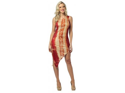 Disfraz de bacon para mujer