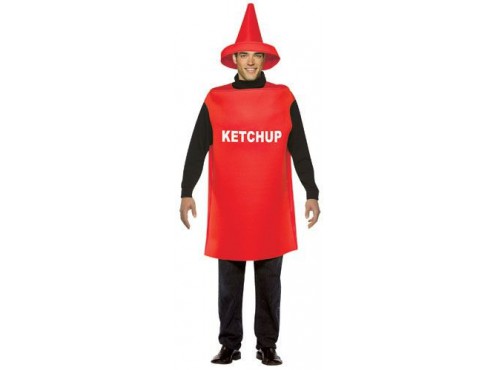 Disfraz de bote de ketchup