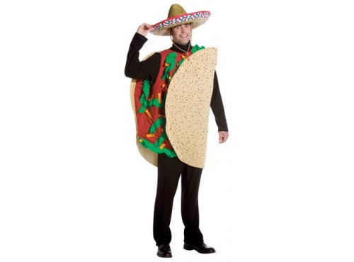 Disfraz de taco mexicano