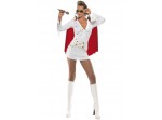 Disfraz de Elvis Viva Las Vegas blanco para mujer