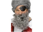 Barba de pirata gris