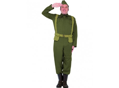 Disfraz de guardia de la Segunda Guerra Mundial para hombre