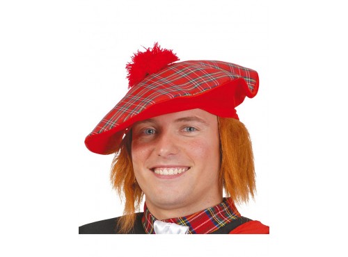 Sombrero de escocés con pelo