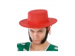 Sombrero cordobés de fieltro rojo